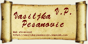 Vasiljka Pešanović vizit kartica